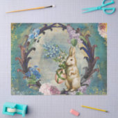 Bunny Blue Decoupage Tissue Paper 薄葉紙 (クラフト)