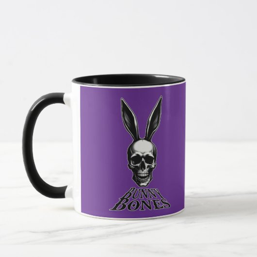 Bunny Bones – Gothic Easter Bunny - caneca マグカップ (左)