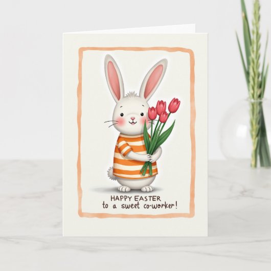 Bunny Bouquet Springtime Card カード (正面)