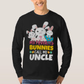 Bunny Call Me Uncle Happy Easter Sunday Egg Easter Tシャツ (正面)