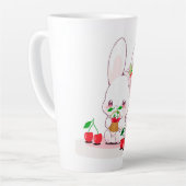 Bunny & Cherries カフェラテマグ (左アングル)