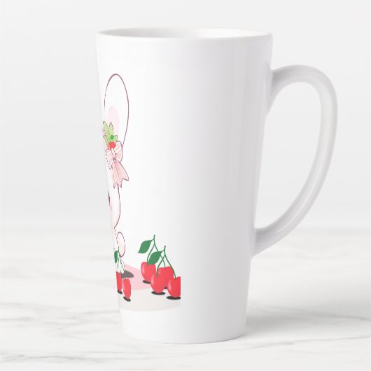 Bunny & Cherries カフェラテマグ (右)