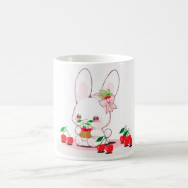 Bunny & Cherries コーヒーマグカップ