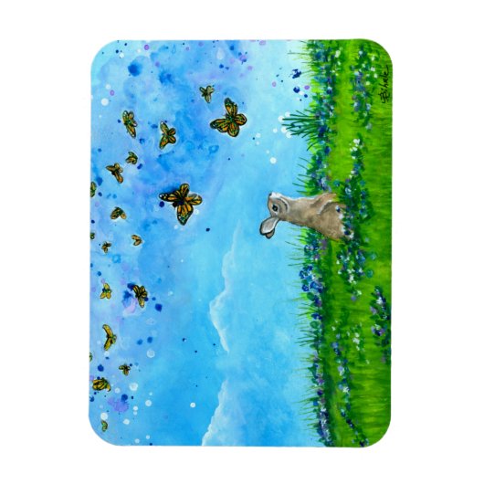 Bunny & Chours Magnet by Bihrle マグネット (縦)