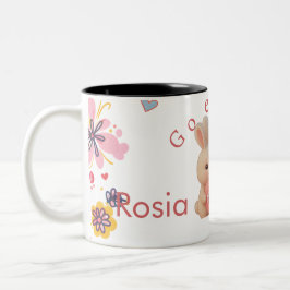 Bunny Christmas Stocking – Personal Holiday Ch arm ツートーンマグカップ