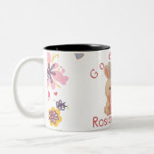 Bunny Christmas Stocking – Personal Holiday Ch arm ツートーンマグカップ (左)