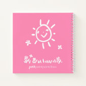 Bunny Diary 8.5インチx 8.5インチスパイラルノートブック ノートブック (裏面)