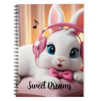 Bunny Dreamer Notebook – Cute Pastel Journal for K ノートブック