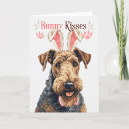 Bunny Ears EasterのAiredale Terrier シーズンカード