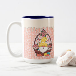 Bunny Ears Easter Gnome ツートーンマグカップ