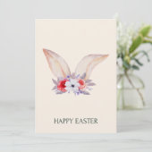 Bunny Ears Easter Party Invitation 招待状 (スタンド正面)