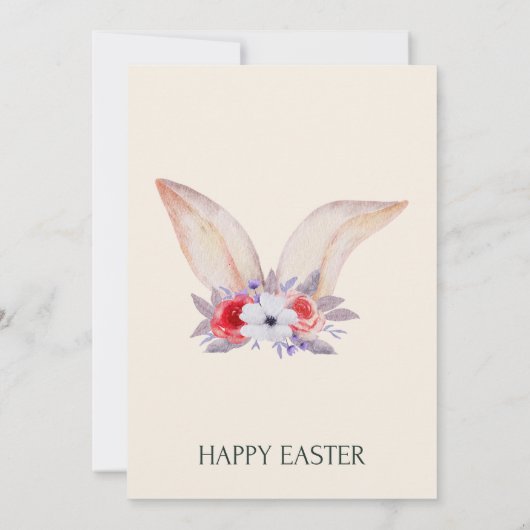 Bunny Ears Easter Party Invitation 招待状 (裏面)