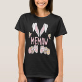 Bunny Ears Memaw Easter Day Memaw Bunny Family Mat Tシャツ (正面)