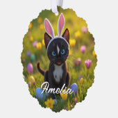 Bunny Ears & Purrs：フェリーニのイースター遊 オーナメントカード (左)