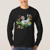 Bunny Easter Basket Stuffers Easter Dinosaur  Boys Tシャツ (正面)