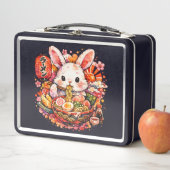 Bunny Eating Ramen メタルランチボックス (インサイチュ)