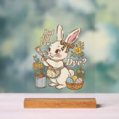 Bunny Egg But Did You Dye Funny Cute Easter Rabbit アクリルサイン (ニュートラル)