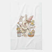 Bunny Egg But Did You Dye Funny Cute Easter Rabbit キッチンタオル (縦)