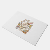 Bunny Egg But Did You Dye Funny Cute Easter Rabbit ドアマット (アングル)