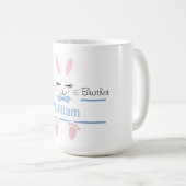 Bunny Face Baby  and Mug Personalized コーヒーマグカップ (正面右)