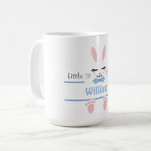 Bunny Face Baby  and Mug Personalized コーヒーマグカップ (正面左)