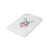 Bunny Face Bubblegum Blowing Glasses Headband Happ バスマット (アングル)
