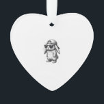 Bunny Face With Sunglasses Cap Easter Day for Boys オーナメント<br><div class="desc">Bunny Face With Sunglasses Cap Easter Day for Boys Men Kids T-Shirt_2</div>