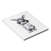 Bunny Face with Sunglasses Cap Easter Day for Boys ノートパッド (アングル)