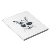 Bunny Face with Sunglasses Cap Easter Day for Boys ノートパッド (アングル)