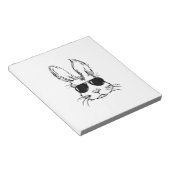 Bunny Face With Sunglasses Easter Day for Boys Men ノートパッド (アングル)
