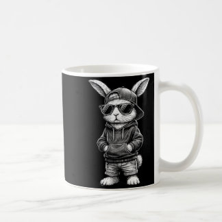 Bunny Face With Sungles Funny Easter Day For Boys  コーヒーマグカップ