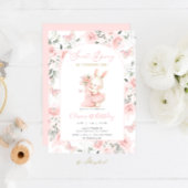 Bunny First Birthday 招待状