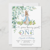 Bunny First Birthday Invitation 招待状 (正面)