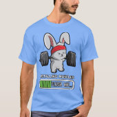 Bunny Fitness Gym Workout Installing Muscles boy Tシャツ (正面)