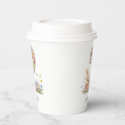 Bunny Floral 2nd Birthday 紙コップ (左)