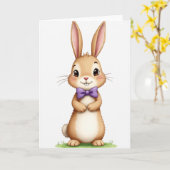 Bunny Friend Greeting Card カード (黄色い花)