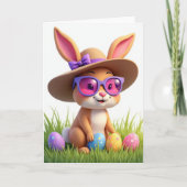 Bunny Friend Springtime Card カード (正面)
