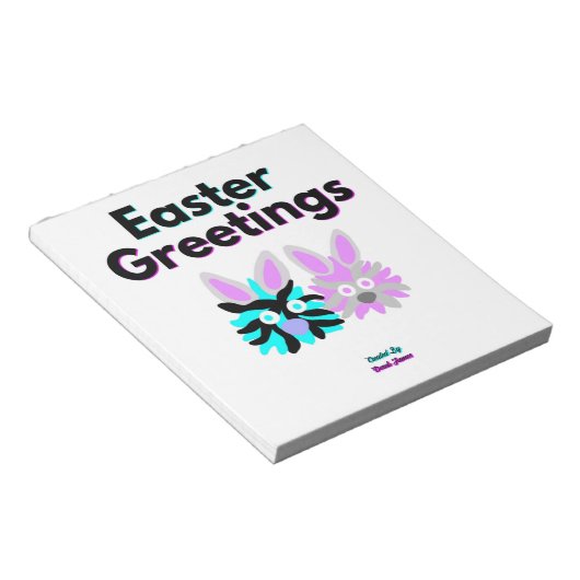 Bunny Fuzziesメモ帳 ノートパッド (アングル)