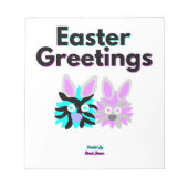 Bunny Fuzziesメモ帳 ノートパッド (正面)