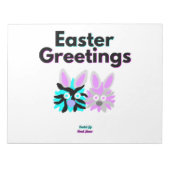 Bunny Fuzziesメモ帳 ノートパッド (正面)