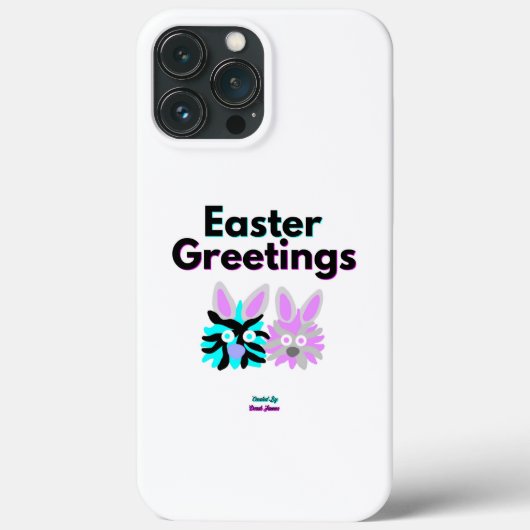 Bunny Fuzzies Apple iPhone 13 Pro Maxケース Case-Mate iPhoneケース (裏面)