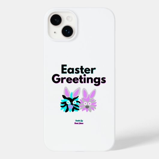 Bunny Fuzzies Apple iPhone 14プラスケース Case-Mate iPhoneケース (裏面)