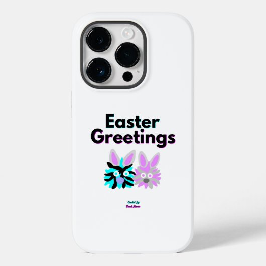 Bunny Fuzzies Apple iPhone 14 Proケース Case-Mate iPhoneケース (裏面)