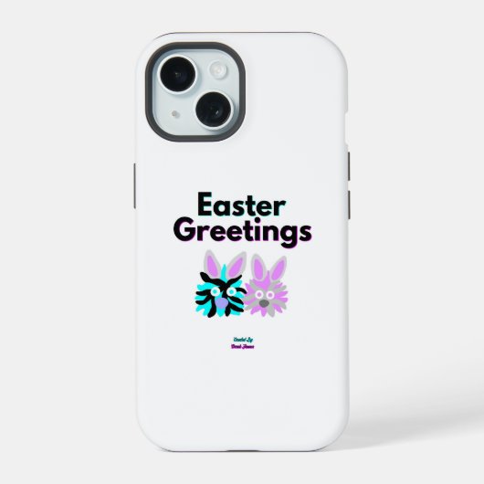 Bunny Fuzzies Apple iPhone 15ケース (裏面)
