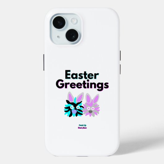 Bunny Fuzzies Apple iPhone 15ケース Case-Mate iPhoneケース (裏面)