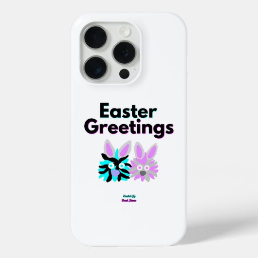 Bunny Fuzzies Apple iPhone 15 Proケース Case-Mate iPhoneケース (裏面)