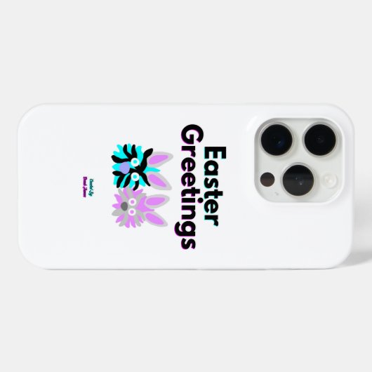 Bunny Fuzzies Apple iPhone 15 Proケース Case-Mate iPhoneケース (裏面 (横))