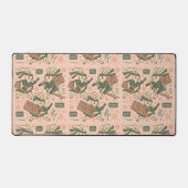 Bunny Gamer Keyboard Samurai  デスクマット (正面)