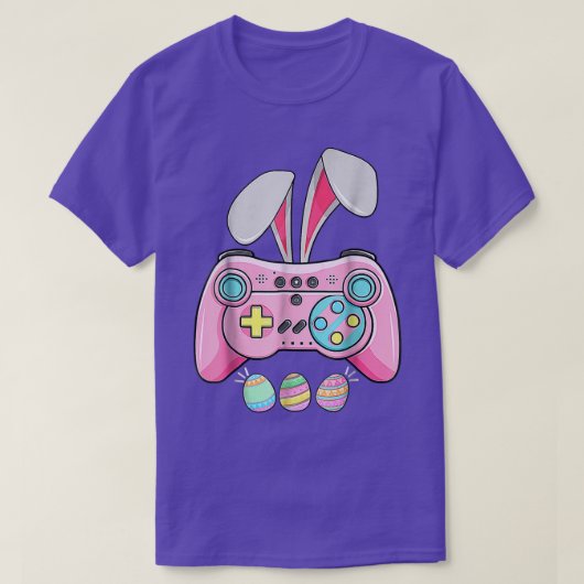 Bunny Gaming Controllerビデオゲーム愛好家、ゲーマーEa Tシャツ (デザイン正面)