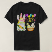Bunny Gnome Rabbit Eggs Hunting Happy Easter Day F Tシャツ (デザイン正面)